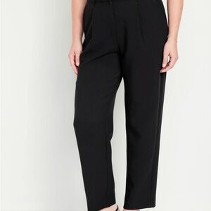 NWT Old Navy Extra High-Waisted Taylor Trouser Straight Pants Black Small Petite